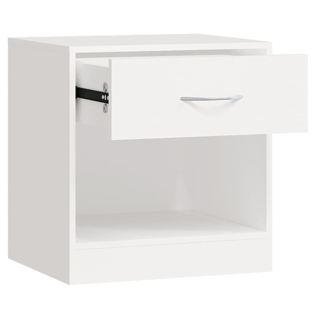 Tables de nuit: vidaXL Nachttisch 2 Stk. mit Schublade Weiß – Neuf avec emballage d'origine à Baar par vidaxl 6
