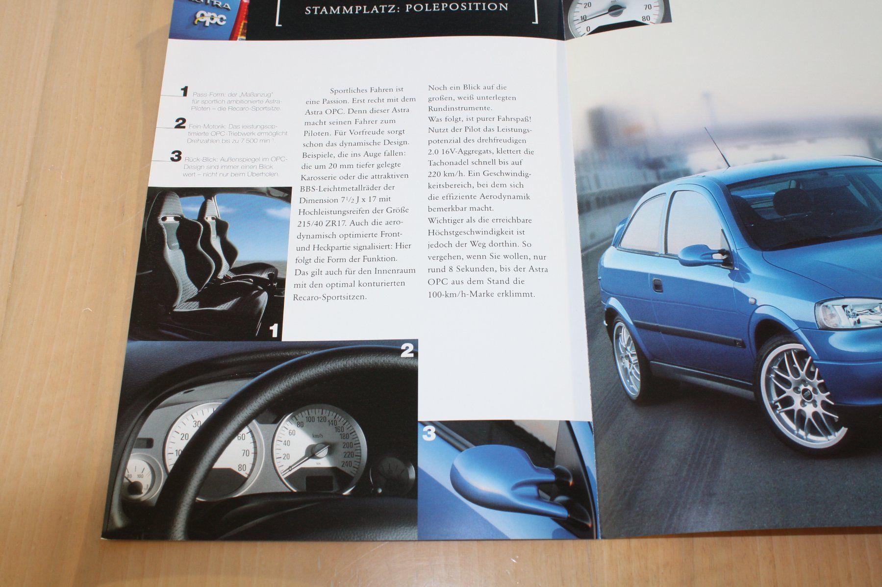 Opel Documenti: Opel Astra OPC Prospekt/Preisliste 1999 – Usato da Wikon venduto da erwin400 3