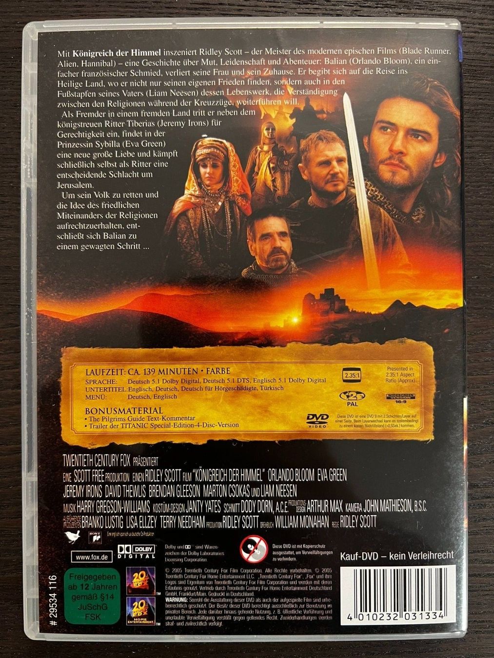 Tutti i DVDs: Königreich der Himmel – Usato da Zürich venduto da FilmFreunde 1