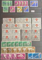Timbres suisses 1951 Papillons Costumes