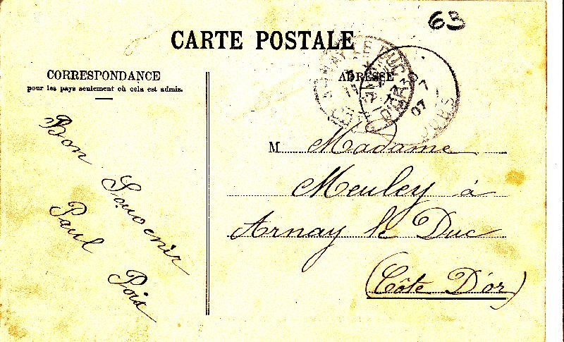 Cartoline postali: Vallorbe - Express de Paris + 1907 – Usato da Emmenbrücke venduto da teestube 1