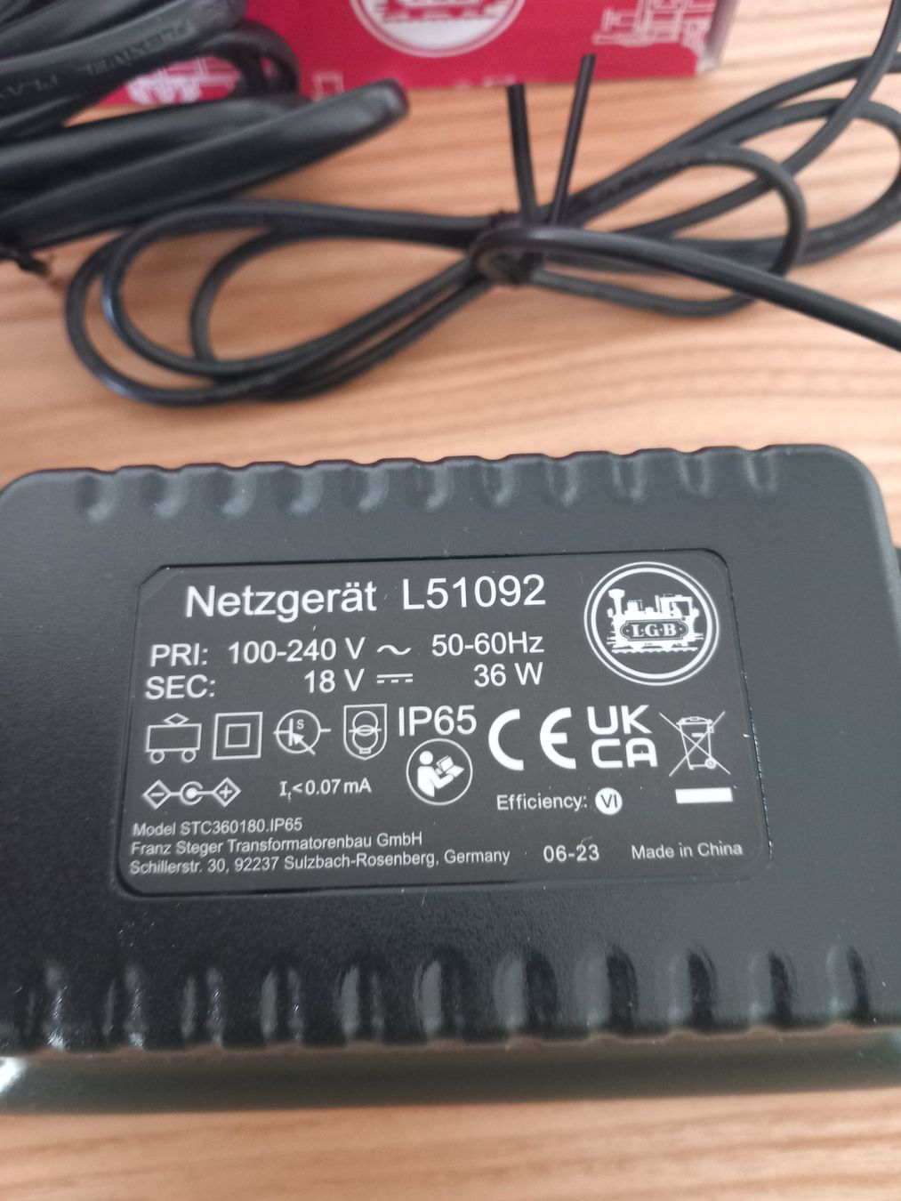 LGB Modelleisenbahnen: LGB-Netzgerät 51092 – Neu und originalverpackt aus St. Gallen von bmrochr 1