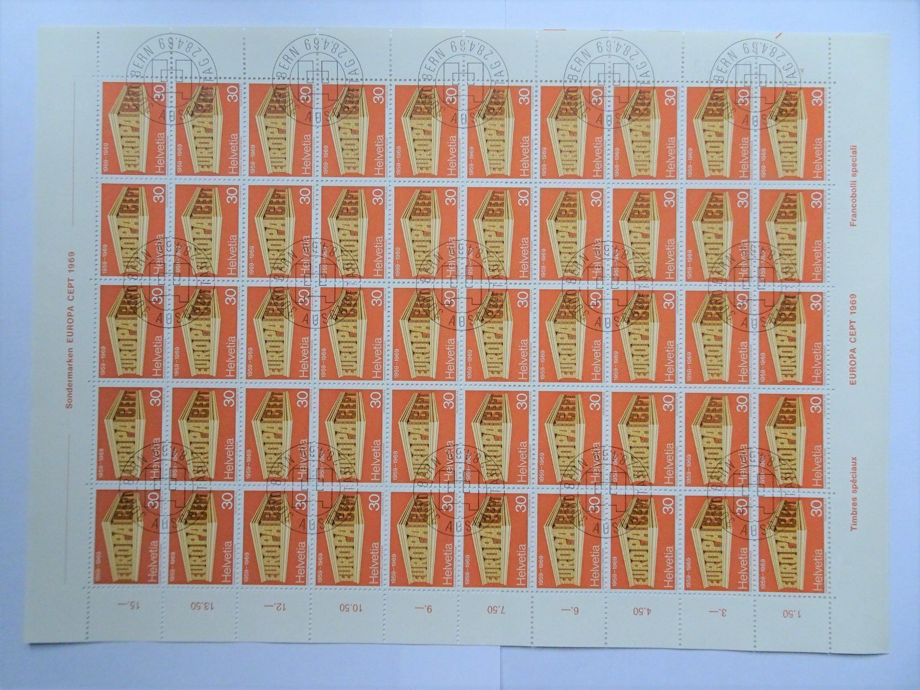 Alle Briefmarken: 1969 – Neu (gemäss Beschreibung) aus Aadorf von Chnorli-Furz