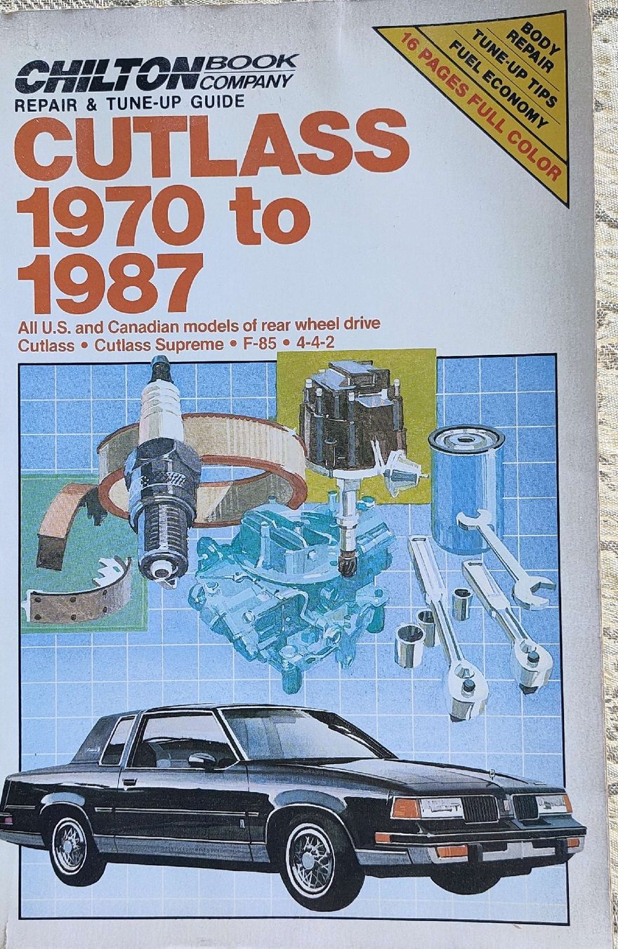 Libri: CHILTON Repair Guide Cutlass 1970-1987 – Usato da Gipf-Oberfrick venduto da minini