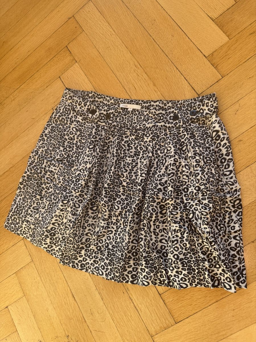 Maje Röcke: Jupe Maje léopard soie noir blanc - taille L - comme neuve – Neu (gemäss Beschreibung) aus Lausanne von Stephaniesdressing 2