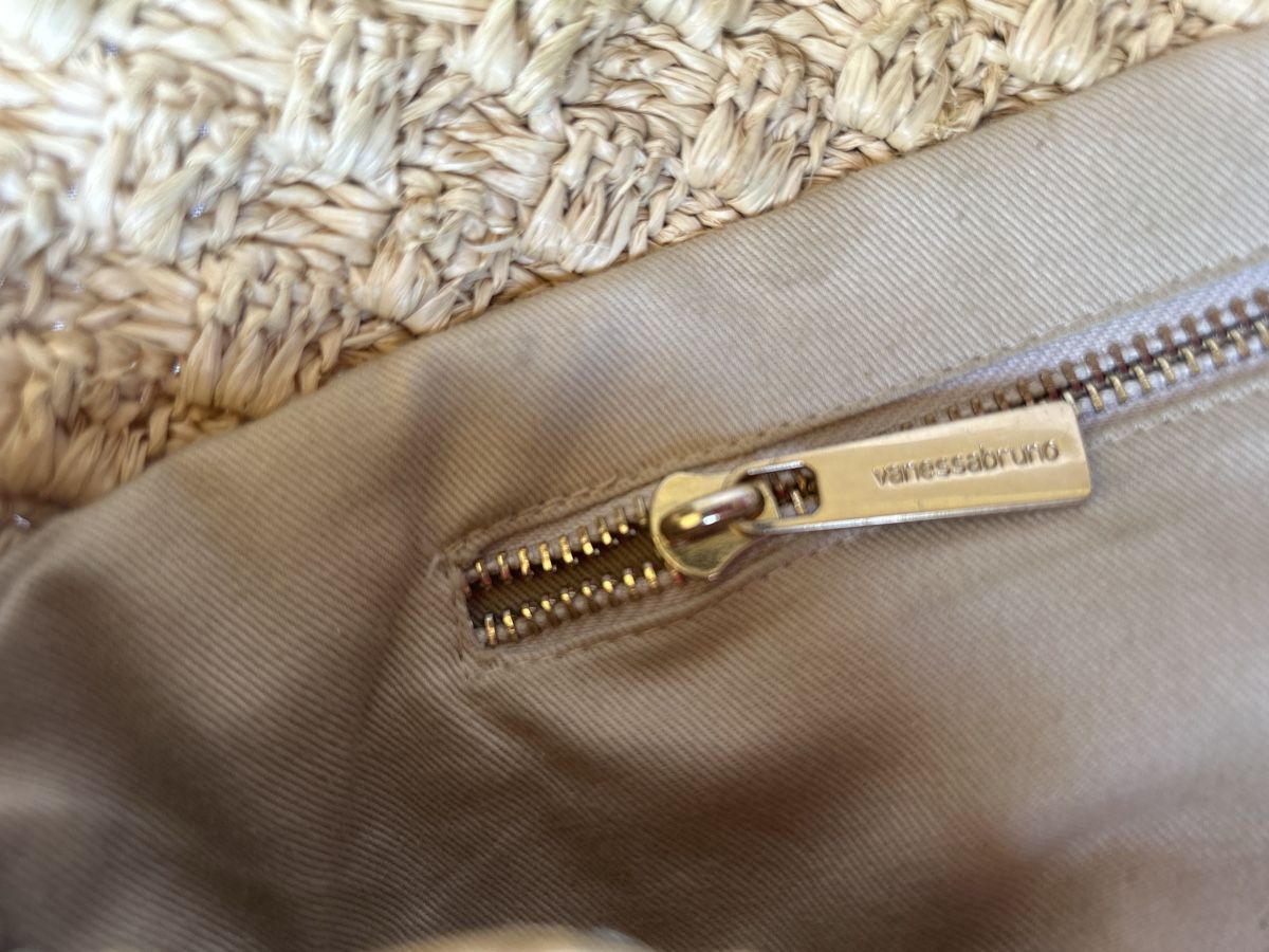 Vanessa Bruno Taschen für Damen: VANESSA BRUNO sac Moon en raphia – Gebraucht aus Genève von donpepe10 2