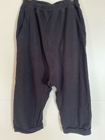 Rundholz DIP Sarouel Jogger schwarz Leinen Baumwolle M 