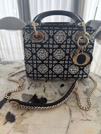Christian Dior Lady Dior Small Strass – wie neu – nur 1× get