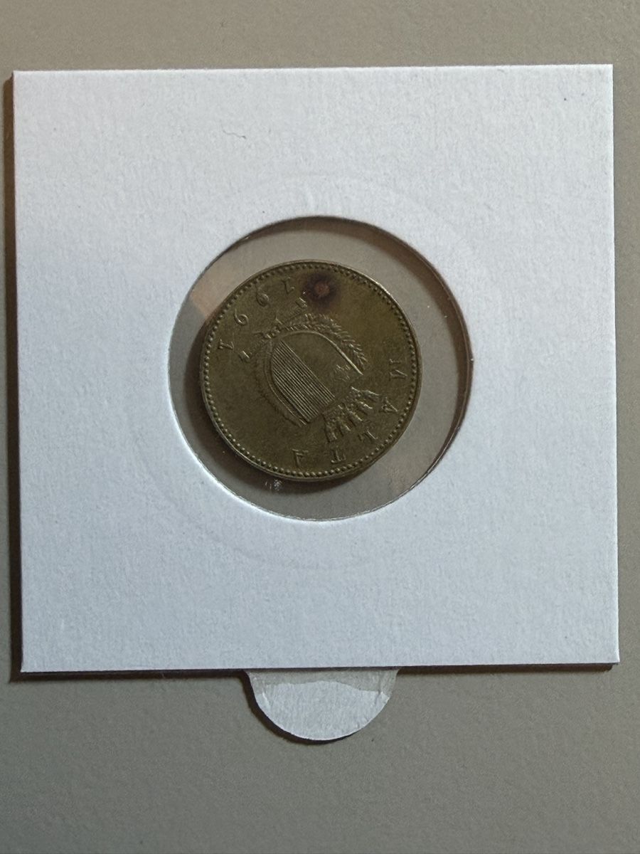 Alle Münzen: Malte - 1 cent - 1991 - Blason  – Gebraucht aus Payerne von Mike1682 1