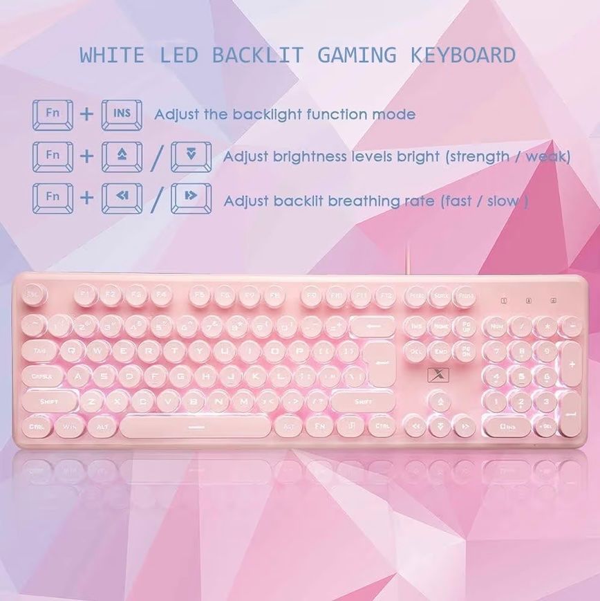 Tastaturen: K620 Wired Gaming-Tastatur rosa – Neu (gemäss Beschreibung) aus Basel von Seifehuesli 1