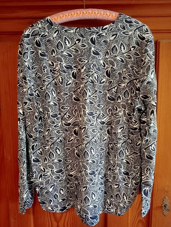 Camicette: Damen Bluse blau/weiss – Nuovo e nell'imballaggio originale da Waldenburg venduto da DorineS 1