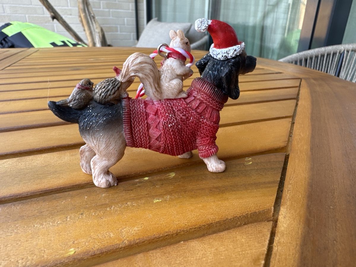 Alle Dekorationen: Weihnachtsanhänger Dackel mit Eichhörnchen und Vögel – Neu (gemäss Beschreibung) aus Bremgarten AG von val_ch 1