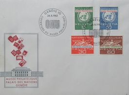 Uno-Philatelie-Museum in Genf Eröffnung 24.10.1962 (FDC mit