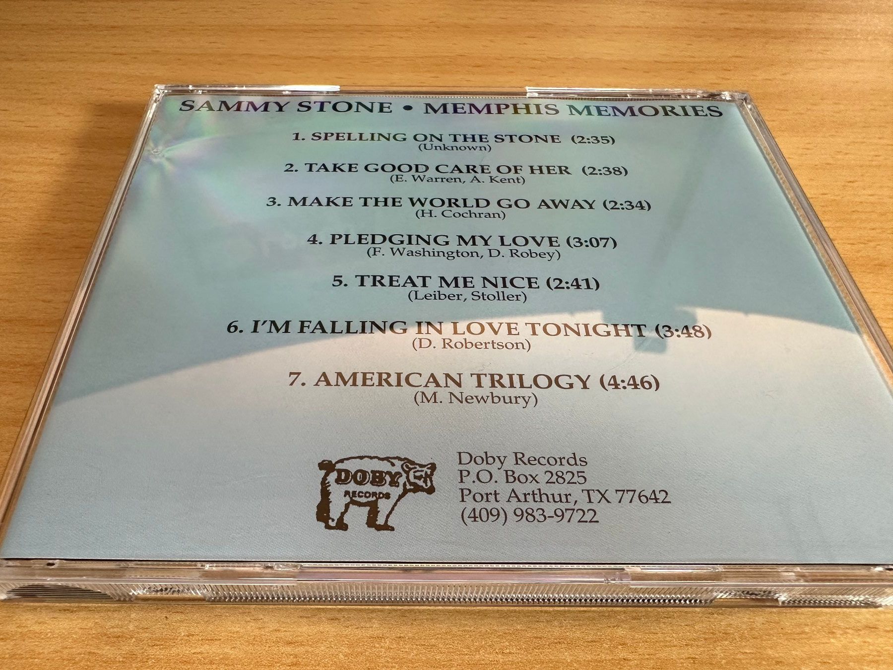 CD: Sammy Stone  - Memphis Memories – Usato da Rikon im Tösstal venduto da Alpenmutz 1