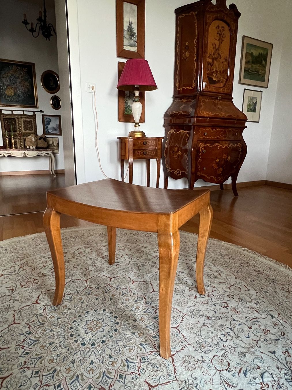 Tabourets: Hocker | Biedermeier, Kirschbaum massiv. – D'occasion à St.Gallen par 303_7fcf