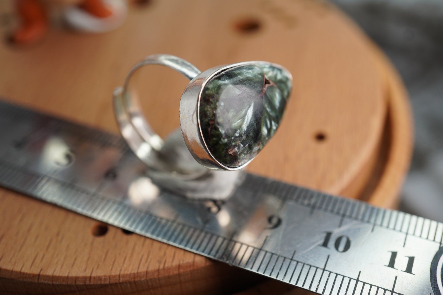 Mineralien & Heilsteine: Seraphinit     ring Grösse  Variabel     (Räumung!) – Neu und originalverpackt aus Eschenbach SG von topstone 3