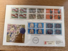 Luxusbrief FDC 11.2.86 Bern 4er Block Satz 