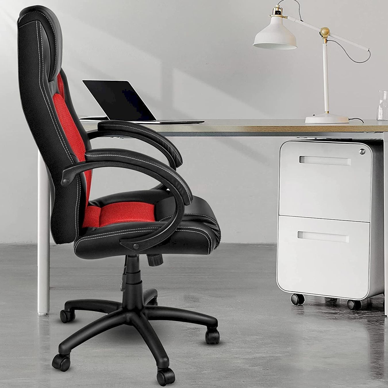 Sedie: TRESKO Racing Chefsessel schwarz/rot – Nuovo e nell'imballaggio originale da Bottighofen venduto da zaap 5