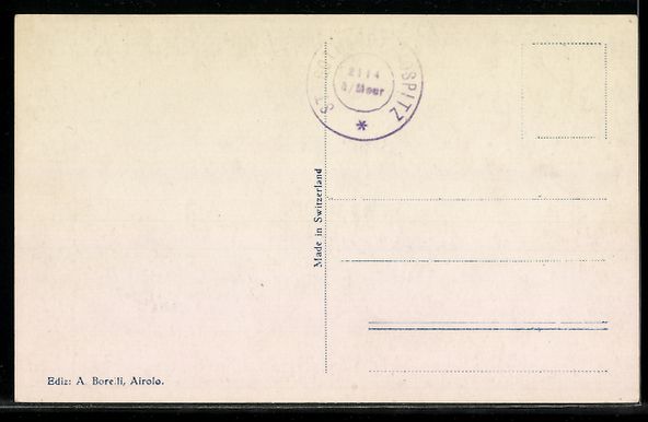 Cartoline postali: St. Gottardo, Hotel St. Gottardo mit Ber – Usato da Berlin venduto da bartko-reher 1