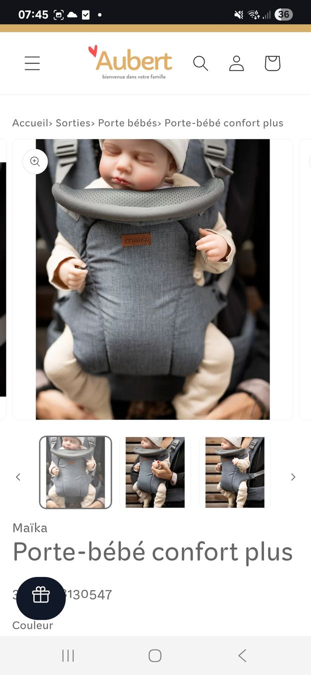 Marsupi portabebè: porte bébé maïka – Nuovo (secondo la descrizione) da Meinisberg venduto da Sixi 5