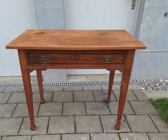  Biedermeier Stil Schreibtisch Küchentisch Eicheholz 19-20Jh