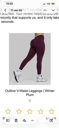 Outline V-Waist Leggings in der Farbe Winter Plum