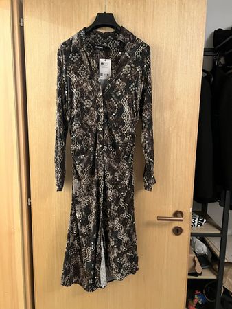 Robe chemisier Desigual motif marron taille XL neuf