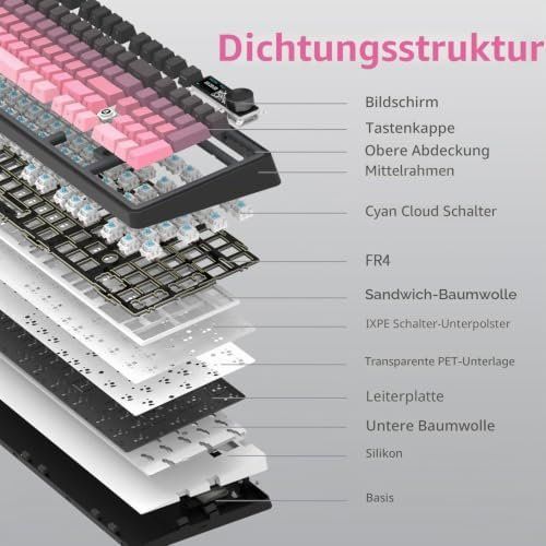 Tastiere: AJAZZ AK980 V2 Wireless Mechanical Keyboard Side Engraved – Nuovo e nell'imballaggio originale da Hundwil venduto da Equiply 4