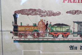 Plakat 128x90 Spanischbrötlibahn 1947 Original