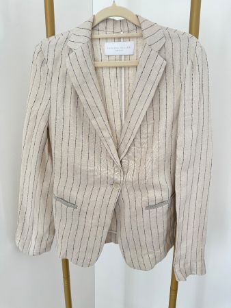 Fabiana Filippi Blazer Leinen gestreift