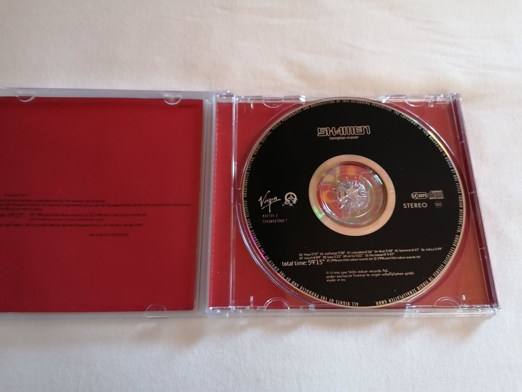 CD: SHAMEN - HEMPTON MANOR, Virgin (1996) – Usato da Ermenswil venduto da easyric 1