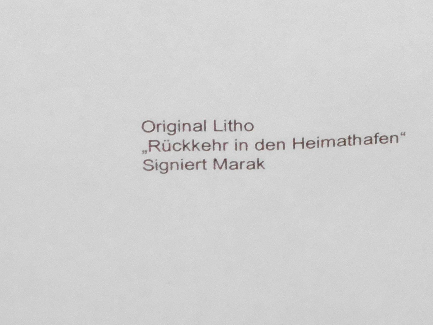 Grafica & Litografie: Lithografie von Marak -  Lithografie handsigniert – Usato da Sursee venduto da 76 6