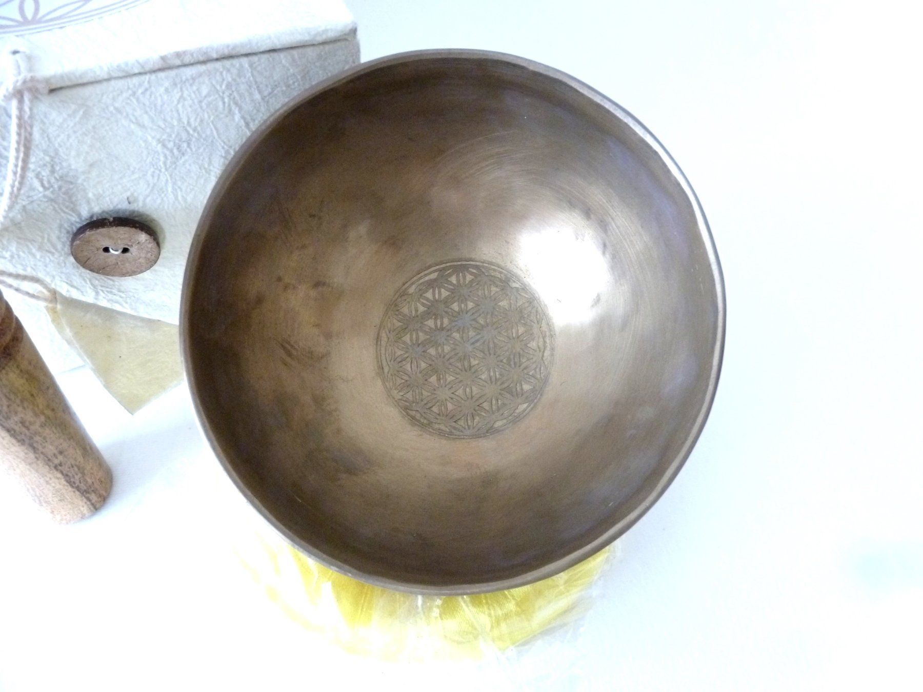 Strumenti musicali: Klangschalen-Set- Blume des Lebens - gross – Nuovo e nell'imballaggio originale da Mauren venduto da Yeelen 1