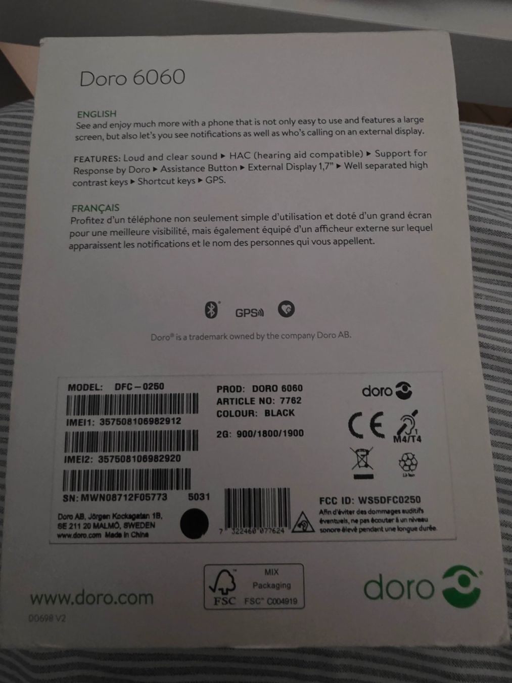 Doro Telefoni cellulari / Smartphones: Doro 6060 Senioren handy original verpackt – Nuovo e nell'imballaggio originale da Basel venduto da piz_hq2c 1