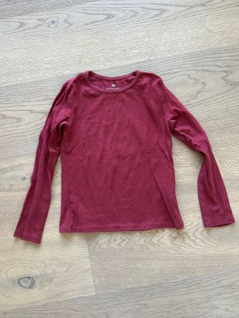 Langarm Shirt bordeaux Grösse 122/128