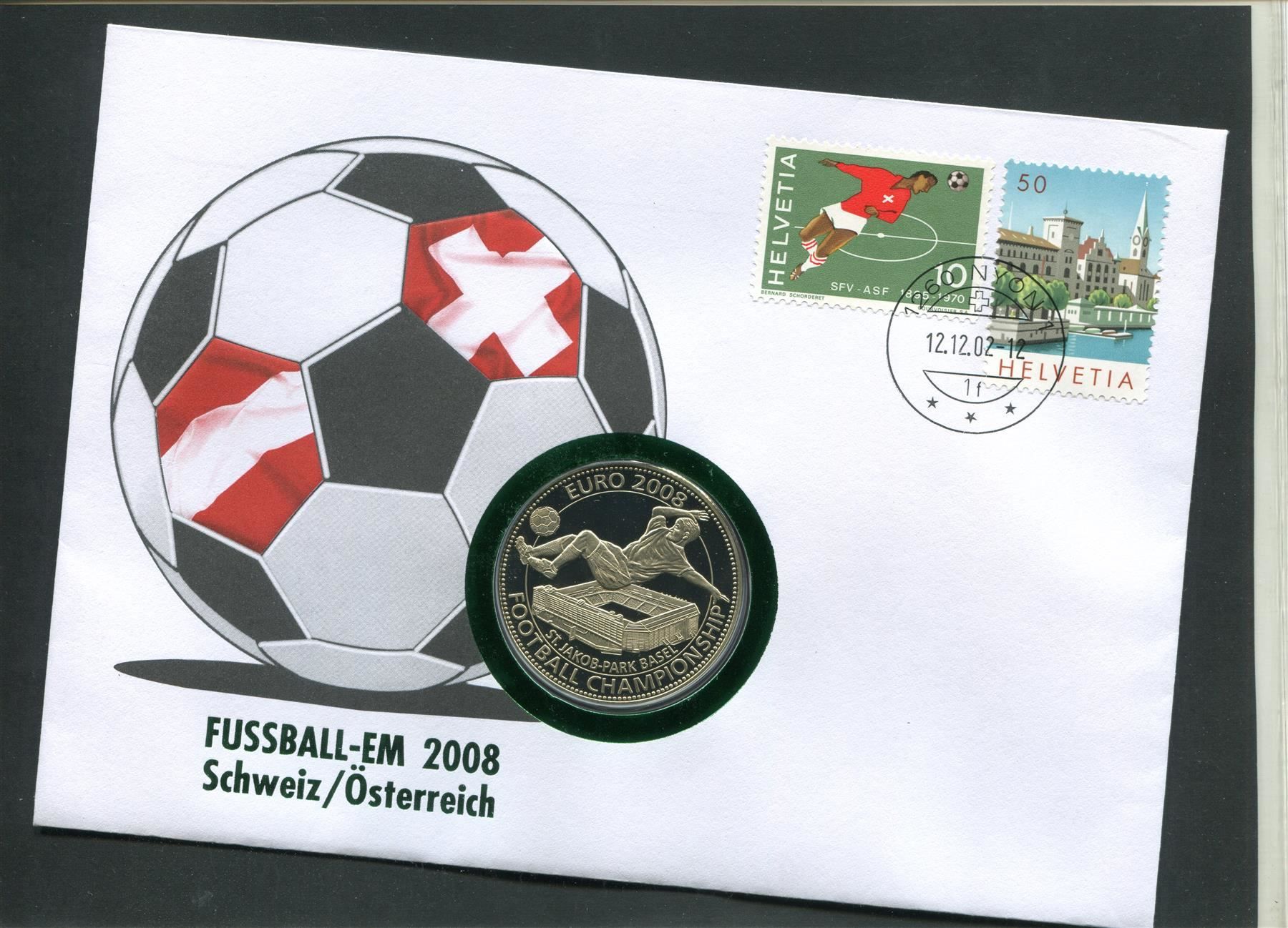 Médailles: 2002 Numisbrief Fussball EM 2008 – D'occasion à Winterthur par Kyoung
