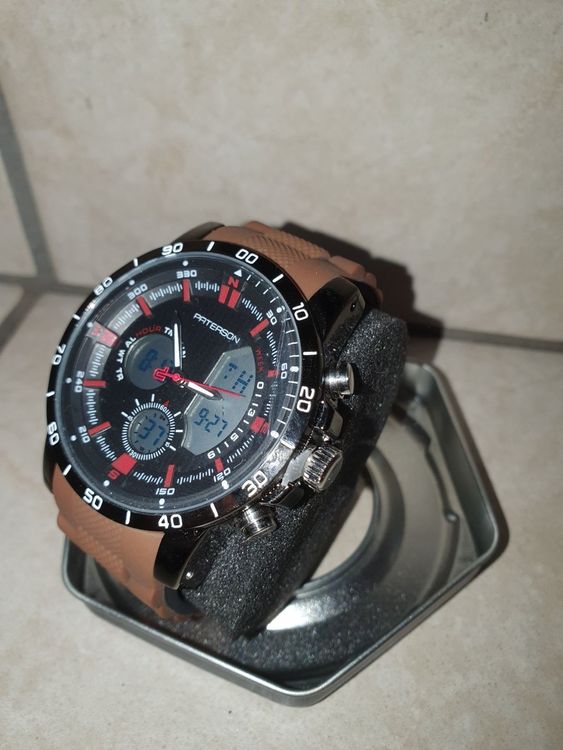 Paterson GT Line Dual Time Chronograph Rubber Herrenuhr Acheter