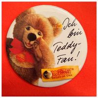 Vintage-Button - Steiff - Ansteckbutton - 60 mm