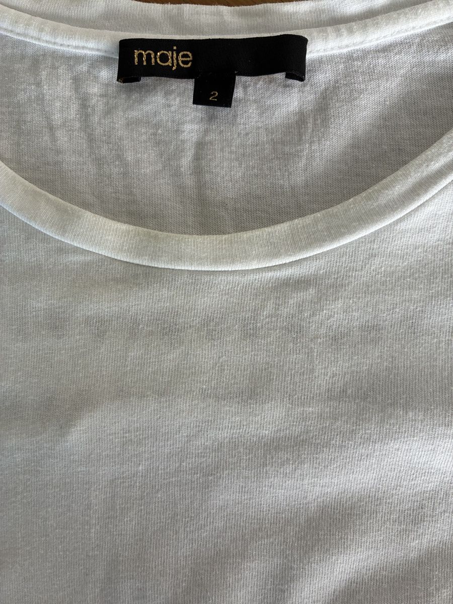 Maje T-shirt: T-shirt blanc Maje – Usato da Lausanne venduto da Gabrie 2