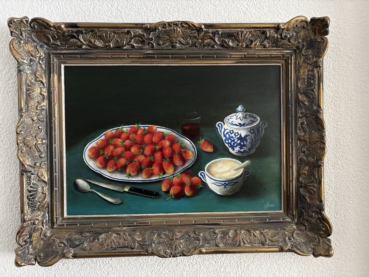 Dipinti: Ölgemälde Rossi, Erdbeeren – Usato da Pratteln venduto da stefan456
