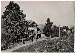 Castiel (Schanfigg), Pension Jägerheim, gelaufen 1951