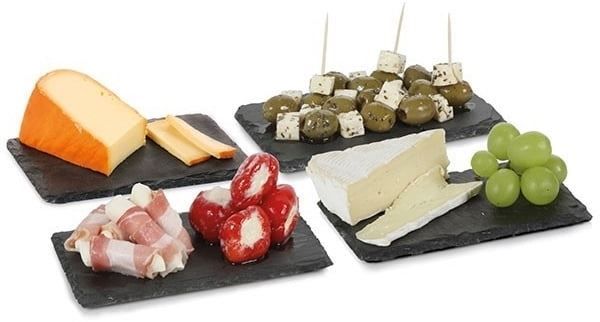 Piatti di portata: Schiefer Tapasbretter BOSKA Set 4 Stk. – Nuovo e nell'imballaggio originale da Wettingen venduto da kochshop 3