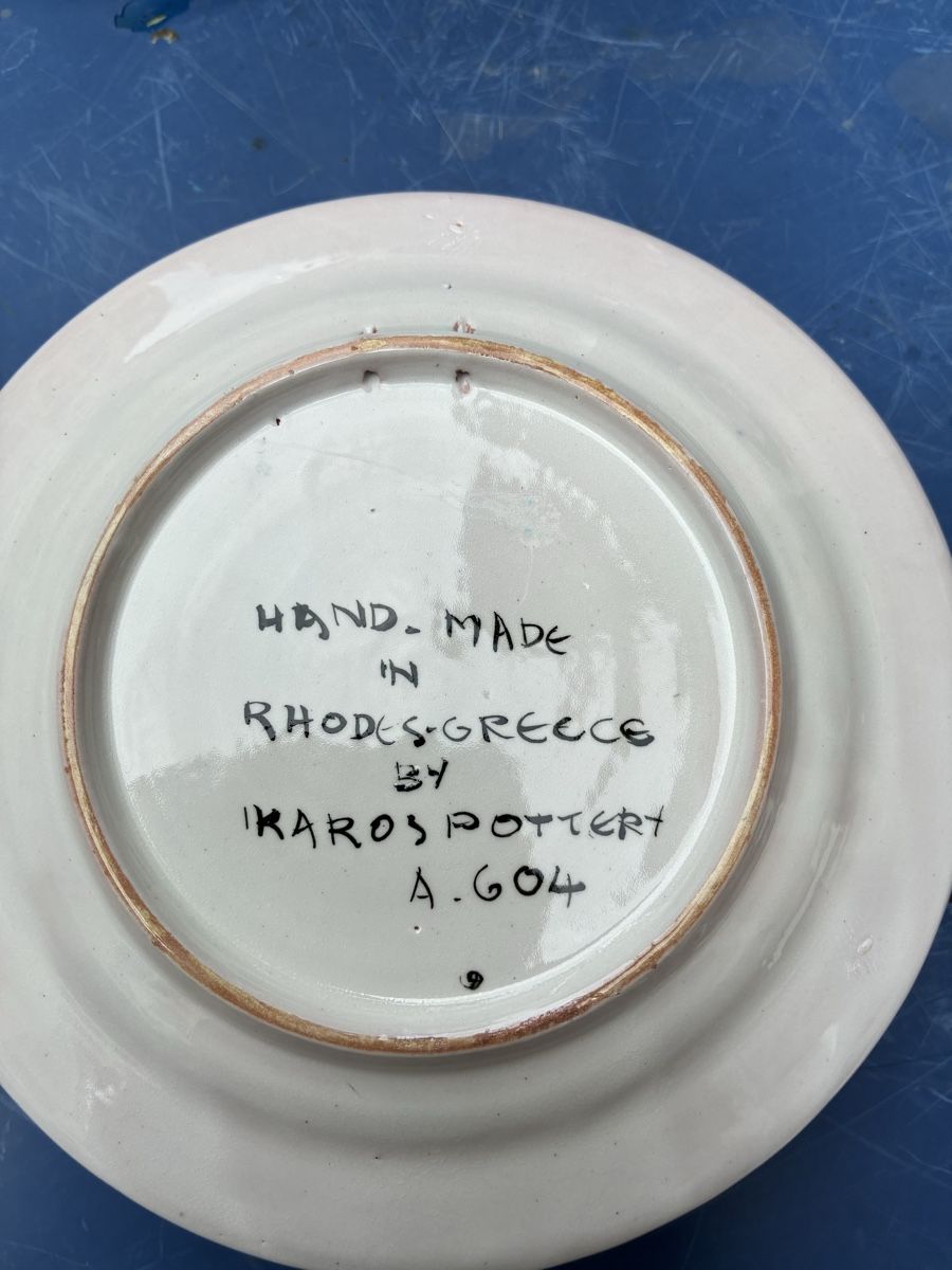 Piatti: 6 assiettes Pikaros Grèce rare – Usato da La Neuveville venduto da Canelle4 8