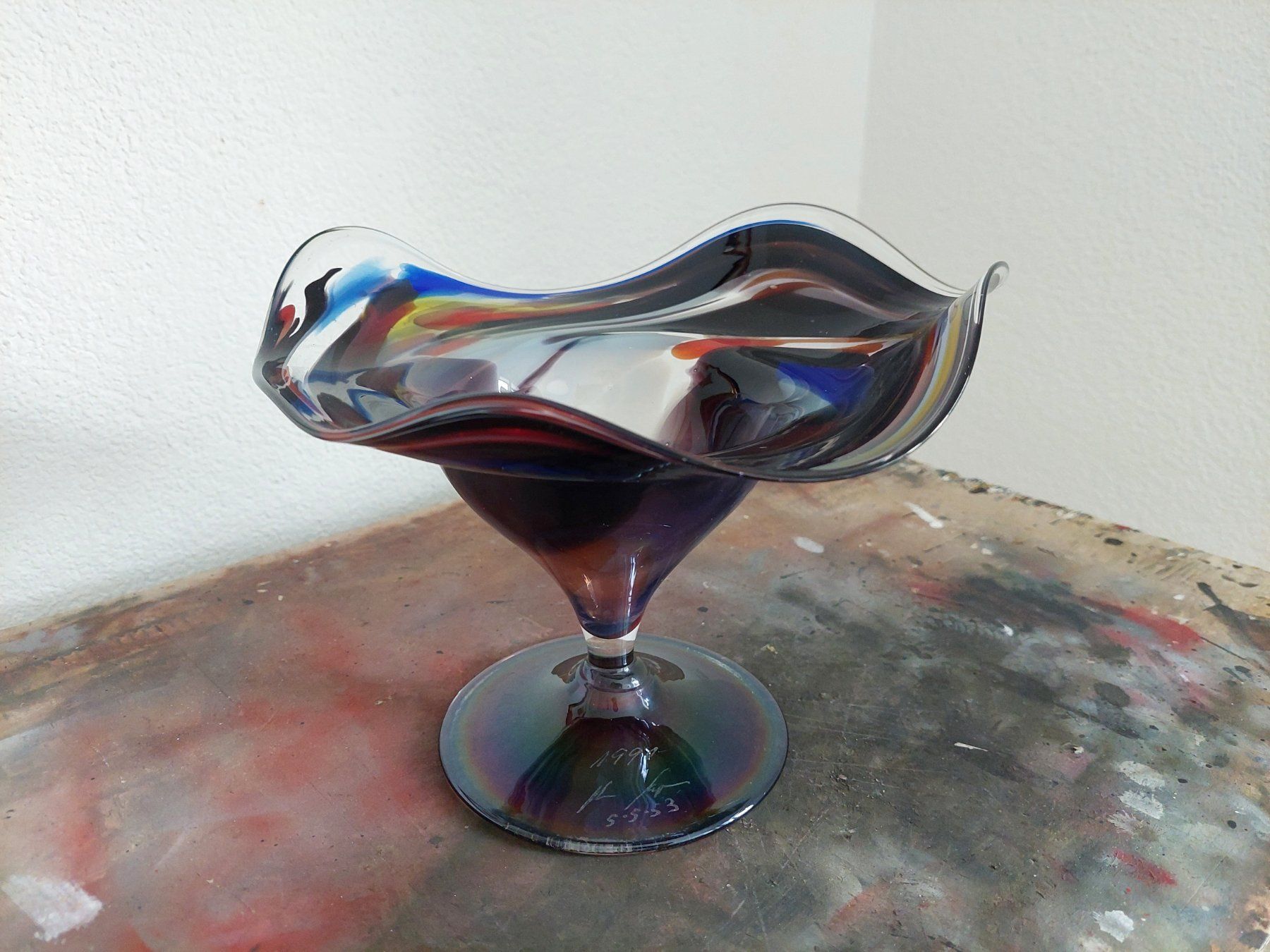 Vasen & Gefässe: Künstlervase/Fussschale, Peter Kaspar, 1990 – Gebraucht aus Subingen von K7passt_immer 3