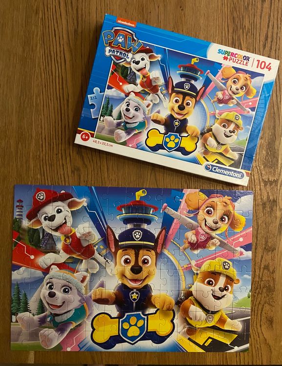 PAW PATROL PAT PATROUILLE puzzle Clementoni 104 pièces (Neuf (Voir ...