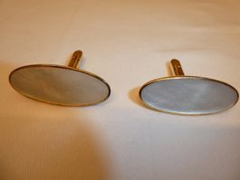 Manschettenknöpfe Oval Perlmutt