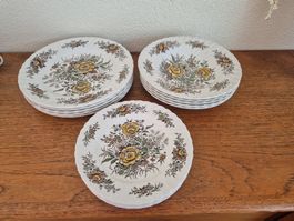 Assiettes porcelaine BEACON HILL anglaise ancienne C42