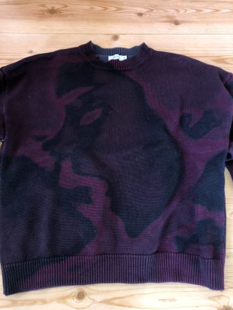 Pull noir/framboise