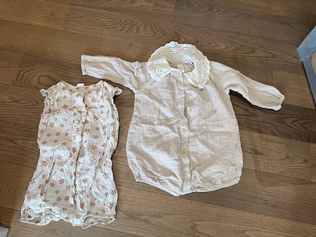 Leinen Musselin Strampler 92 Zara H&M