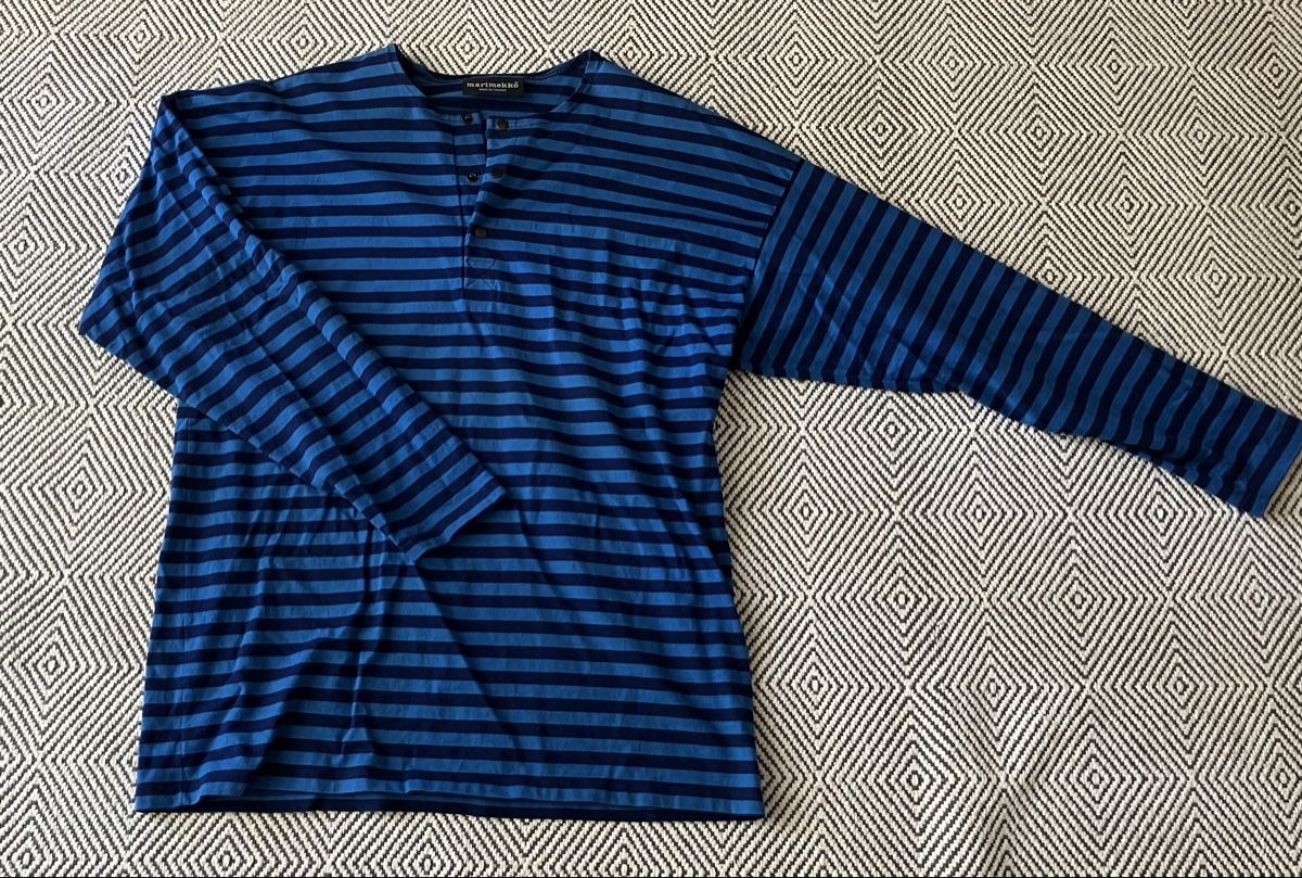 Marimekko T-shirt: Marimekko  Shirt langarm gestreift Gr.L – Usato da Weiningen ZH venduto da moon-55